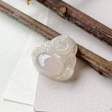A-Grade Natural Lilac Jadeite Buddha Pendant No.171149