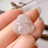 A-Grade Natural Lilac Jadeite Buddha Pendant No.171149