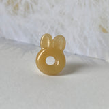 A-Grade Natural Yellow Jadeite Bunny Pendant No.172055