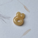 A-Grade Natural Yellow Jadeite Bunny Pendant No.172055