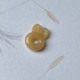 A-Grade Natural Yellow Jadeite Bunny Pendant No.172055