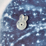 Icy A-Grade Natural White Jadeite Bunny Pendant No.172059