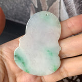 A-Grade Natural Moss On Snow Jadeite Goddess of Mercy Pendant No.600181