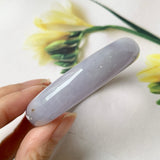 57.6mm A-Grade Natural Lavender Jadeite Modern Round Bangle No.151859