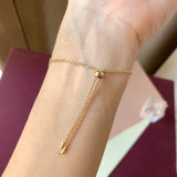 SOLD OUT: A-Grade Natural Yellow Donut Bracelet (Lilac Flower) No.190365