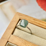 3 cts A-Grade Natural Greenish Blue Jadeite Emerald Shape No.130366