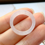 SOLD OUT: 16.1mm A-Grade Natural Pink Jadeite Ring Band No.162037