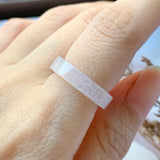 SOLD OUT: 16.1mm A-Grade Natural Pink Jadeite Ring Band No.162037