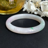 SOLD OUT: 51.5mm A-Grade Jadeite Modern Oval Bangle No.151706