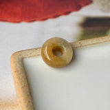 A-Grade Natural Yellowish Brown Jadeite Barrel No.220348
