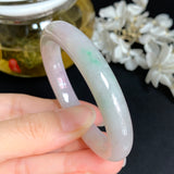 SOLD OUT: 51.5mm A-Grade Jadeite Modern Oval Bangle No.151706