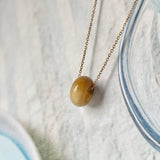 A-Grade Natural Yellowish Brown Jadeite Barrel No.220348
