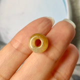 A-Grade Natural Yellowish Brown Jadeite Barrel No.220348
