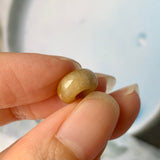A-Grade Natural Yellowish Brown Jadeite Barrel No.220348