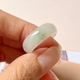 18.2mm A-Grade Natural Floral Jadeite Abacus Band No.161900