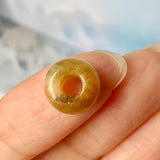 A-Grade Natural Yellowish Brown Jadeite Barrel No.220348