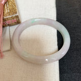 SOLD OUT: 51.5mm A-Grade Jadeite Modern Oval Bangle No.151706