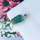 SOLD OUT: Icy A-Grade Jadeite Bespoke Leaf Pendant No.171581