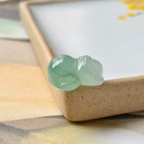 A-Grade Natural Green Jadeite Mouse Pendant No.171828