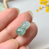 A-Grade Natural Green Jadeite Mouse Pendant No.171828