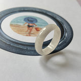 19.7mm A-Grade Natural Lilac Jadeite Ring Band No.161915