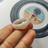 19.7mm A-Grade Natural Lilac Jadeite Ring Band No.161915