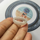 19.7mm A-Grade Natural Lilac Jadeite Ring Band No.161915