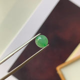 2 cts A-Grade Natural Bluish Green Jadeite Oval Cabochon No.220657