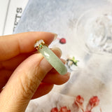 SOLD OUT: 17.1mm A-Grade Natural Jadeite Joseon Dynasty Plum Blossom Ring (Maehwa) No.162314