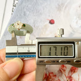 SOLD OUT: 17.1mm A-Grade Natural Jadeite Joseon Dynasty Plum Blossom Ring (Maehwa) No.162314
