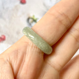 SOLD OUT: 17.1mm A-Grade Natural Jadeite Joseon Dynasty Plum Blossom Ring (Maehwa) No.162315
