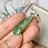 A-Grade Natural Green Jadeite Ruyi Pendant No.170818