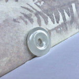 A-Grade Natural White Jadeite Donut Pendant No.171675