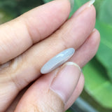 A-Grade Natural White Jadeite Donut Pendant No.171675