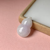 A-Grade Natural Faint Lilac Jadeite Hulu (Calabash) Pendant No.171287