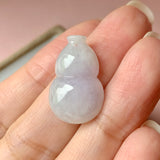 A-Grade Natural Faint Lilac Jadeite Hulu (Calabash) Pendant No.171287
