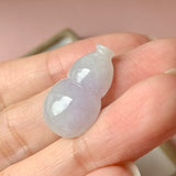 A-Grade Natural Faint Lilac Jadeite Hulu (Calabash) Pendant No.171287