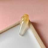 Icy A-Grade Natural Yellow Jadeite Chili Pendant No.170168