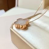A-Grade Natural Lavender Jadeite Clover Pendant No. 172071