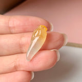 Icy A-Grade Natural Yellow Jadeite Chili Pendant No.170168