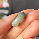 A-Grade Natural Floral Jadeite Bagel Piece No.171616