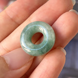 A-Grade Natural Floral Jadeite Bagel Piece No.171616