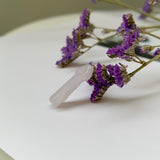 SOLD OUT: A-Grade Natural Lavender Jadeite Key Pendant No.220400