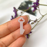 SOLD OUT: A-Grade Natural Lavender Jadeite Key Pendant No.220400