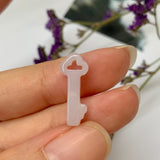 SOLD OUT: A-Grade Natural Lavender Jadeite Key Pendant No.220400
