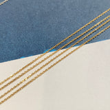 42cm (0.8mm) Adjustable Belcher Diamond Cut Necklace Chain