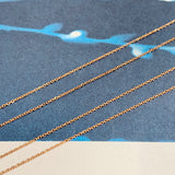 42cm (0.8mm) Adjustable Belcher Diamond Cut Necklace Chain