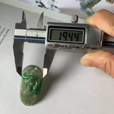 A-Grade Natural Green Jadeite Phoenix and Dragon Pendant No.171265