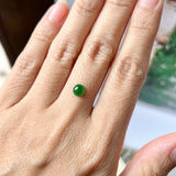 0.8 cts A-Grade Natural Imperial Green Jadeite Oval Cabochon No.130212