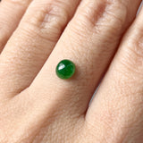 0.8 cts A-Grade Natural Imperial Green Jadeite Oval Cabochon No.130212